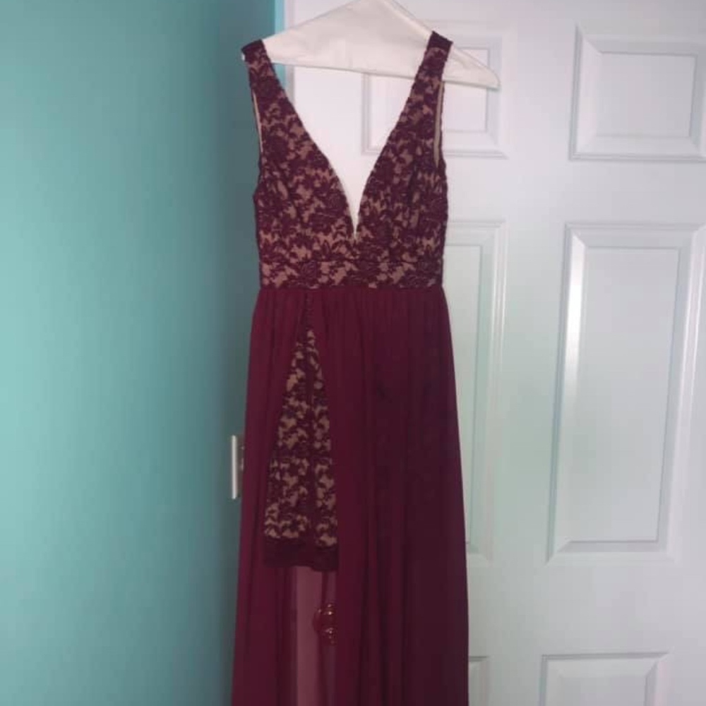 Lulus Berry Red Maxi Dress